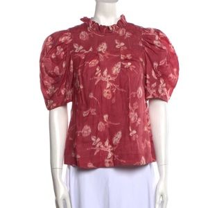 Sea New York Red Floral Blouse